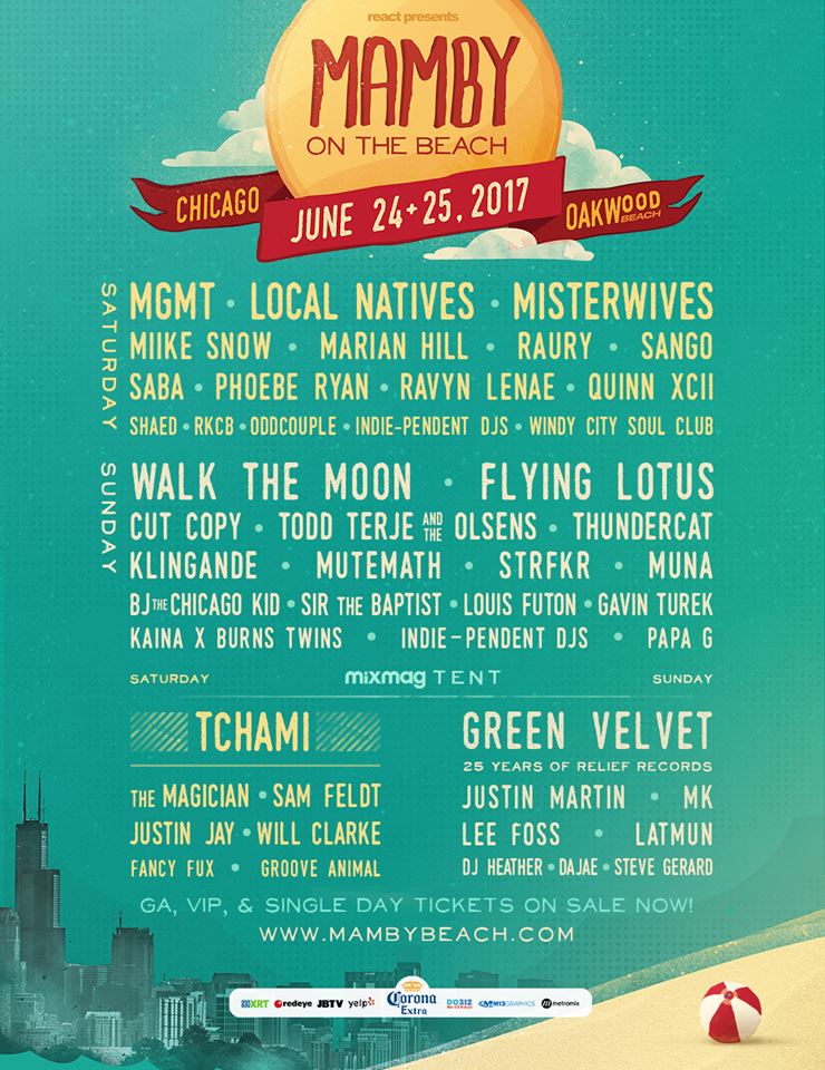 Mamby on the Beach 2017 Lineup