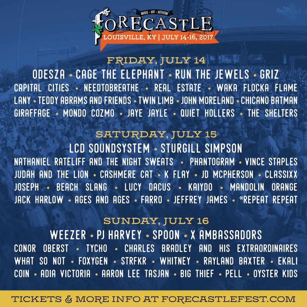 Forecastle Festival 2017 Lineup