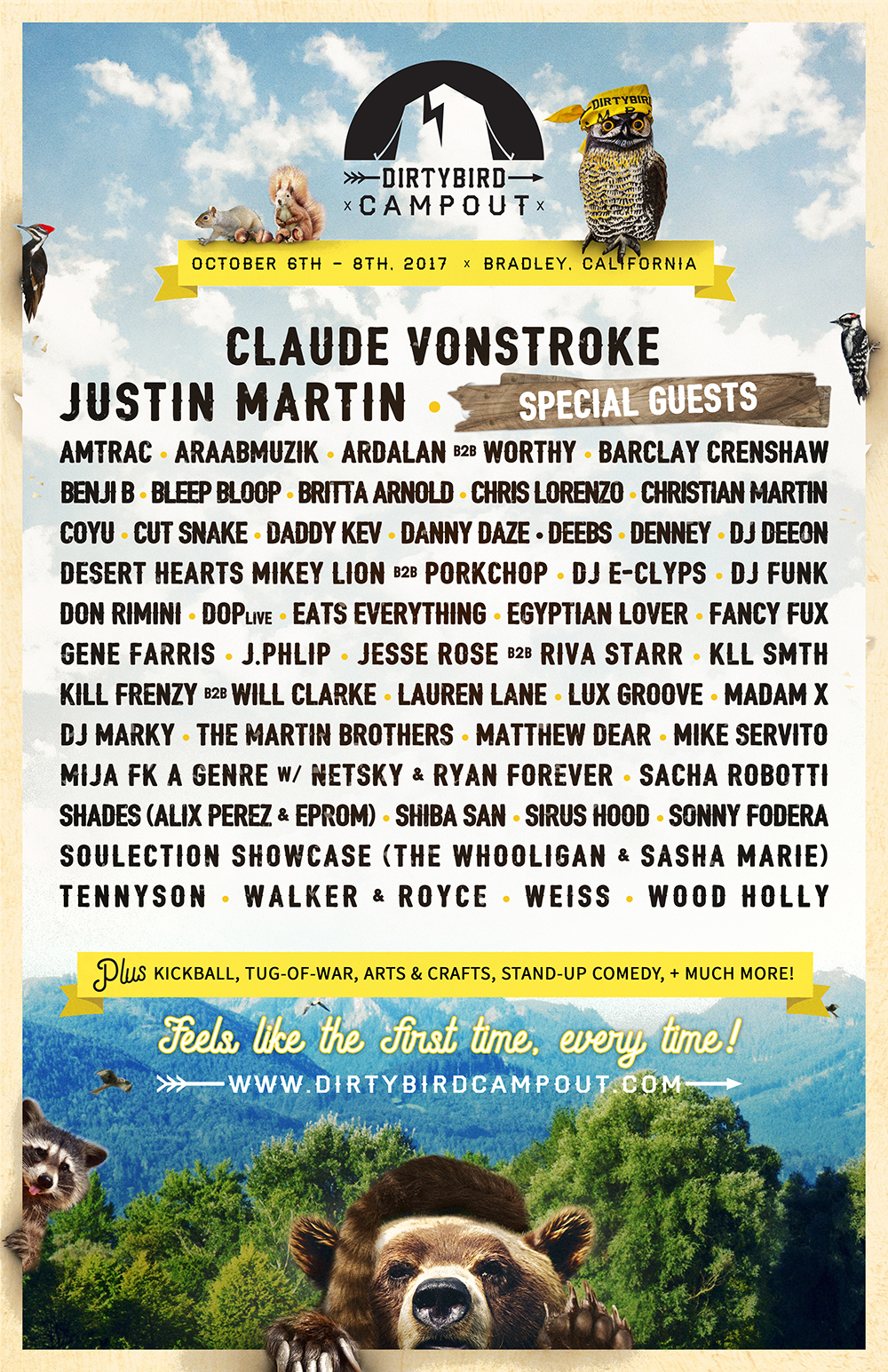 Dirtybird Campout 2017 Lineup Final
