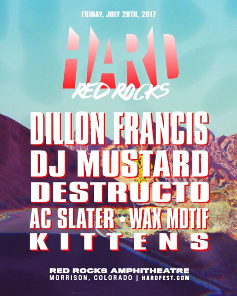 HARD Red Rocks Lineup