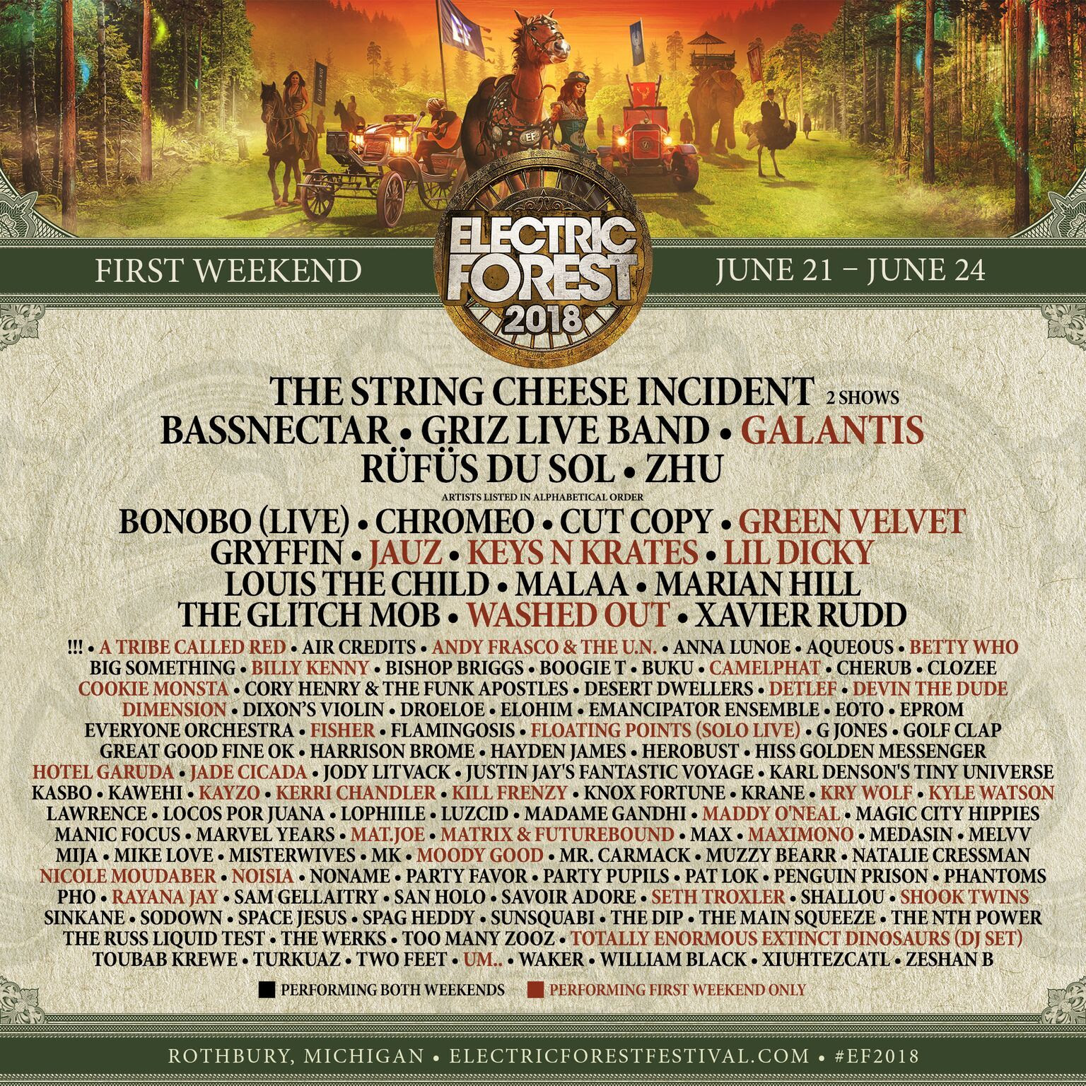 Electric Forest 2018 Weekend 1