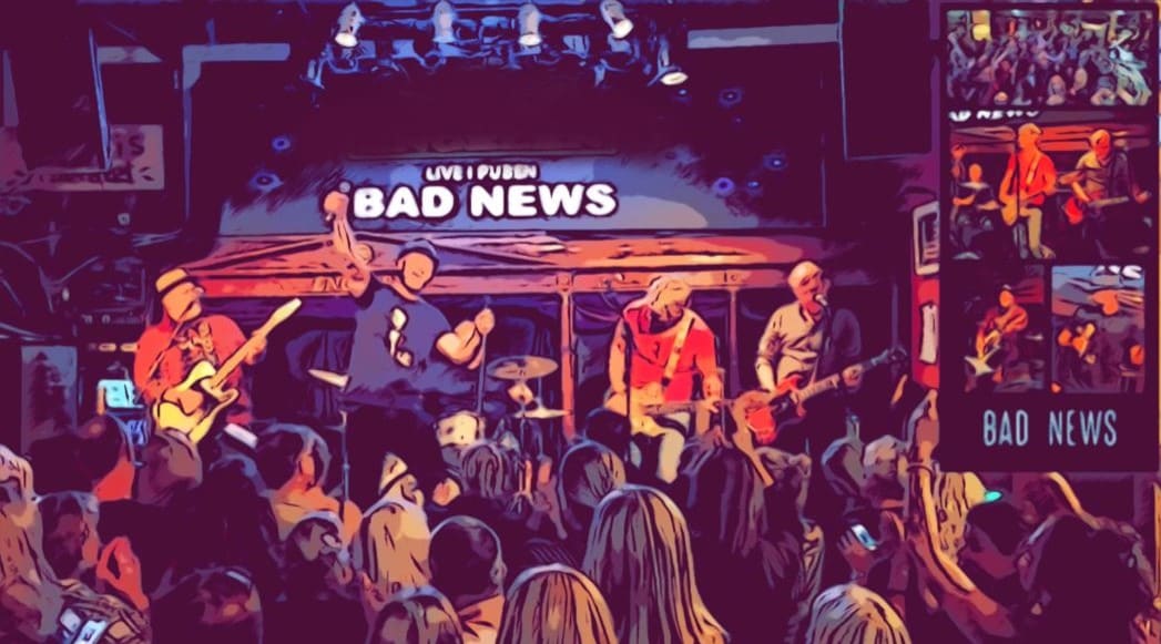Partbandet Bad News Rock n roll, bild 2