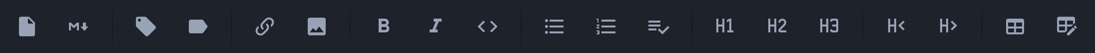 Atom Markdown Toolbar