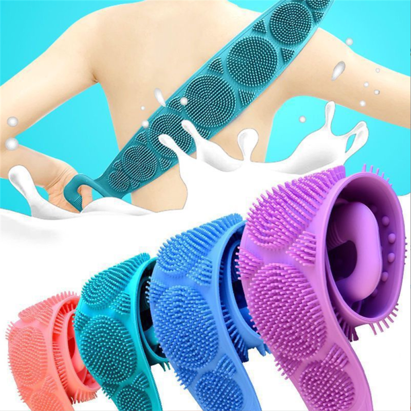 Silicone Exfoliating Bath Body Scrubber Belt