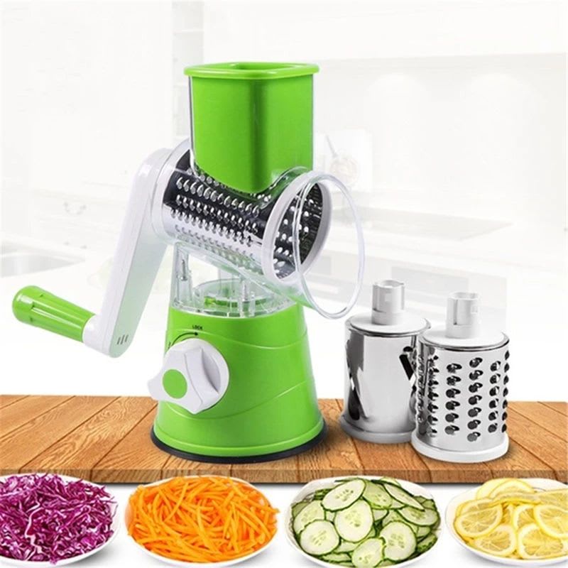 QuickSlice 3-in-1 Rotary Drum Vegetable Cutter