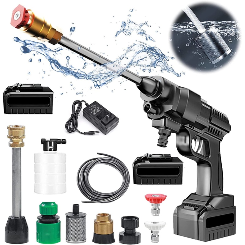 Cordless High Pressure Portable Power Washer Gun