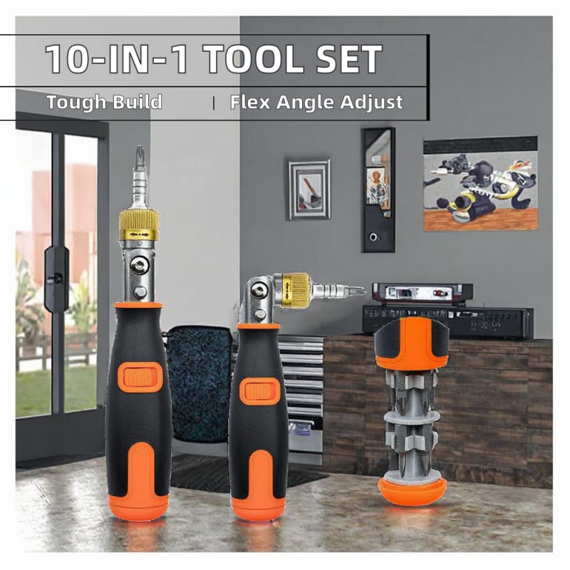 FlexDrive 10-in-1 Ratchet Screwdriver Kit