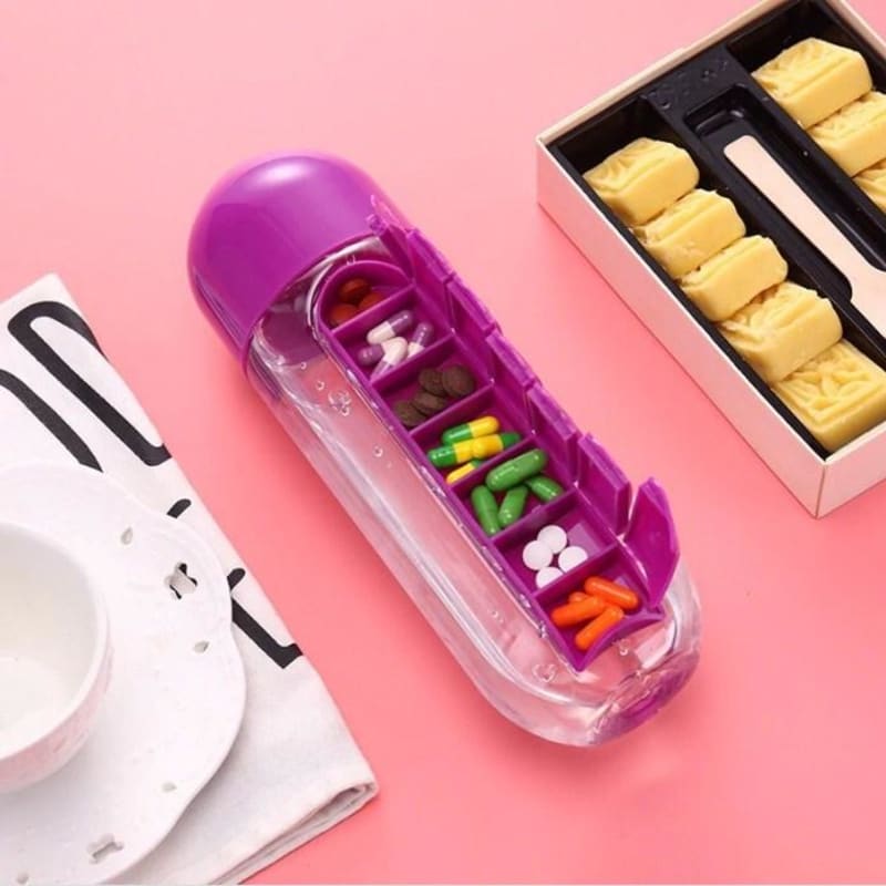 MediCaps Weekly Pill Organizer Box – 7 Day Travel Medicine Storage Case