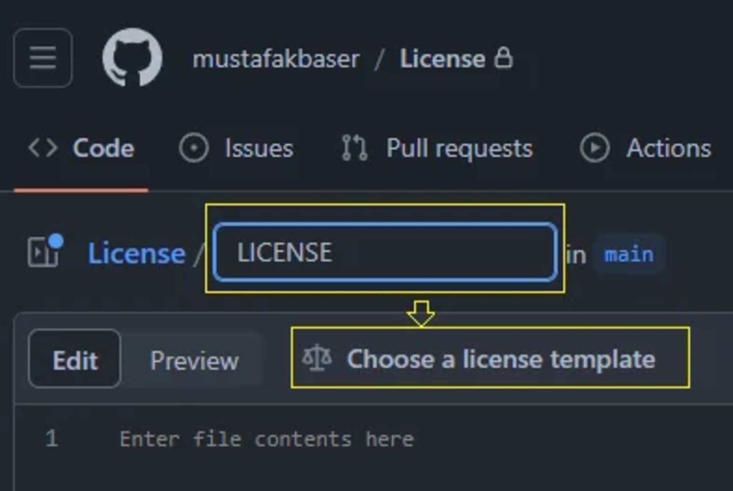 Github License, by Mustafa K. Başer