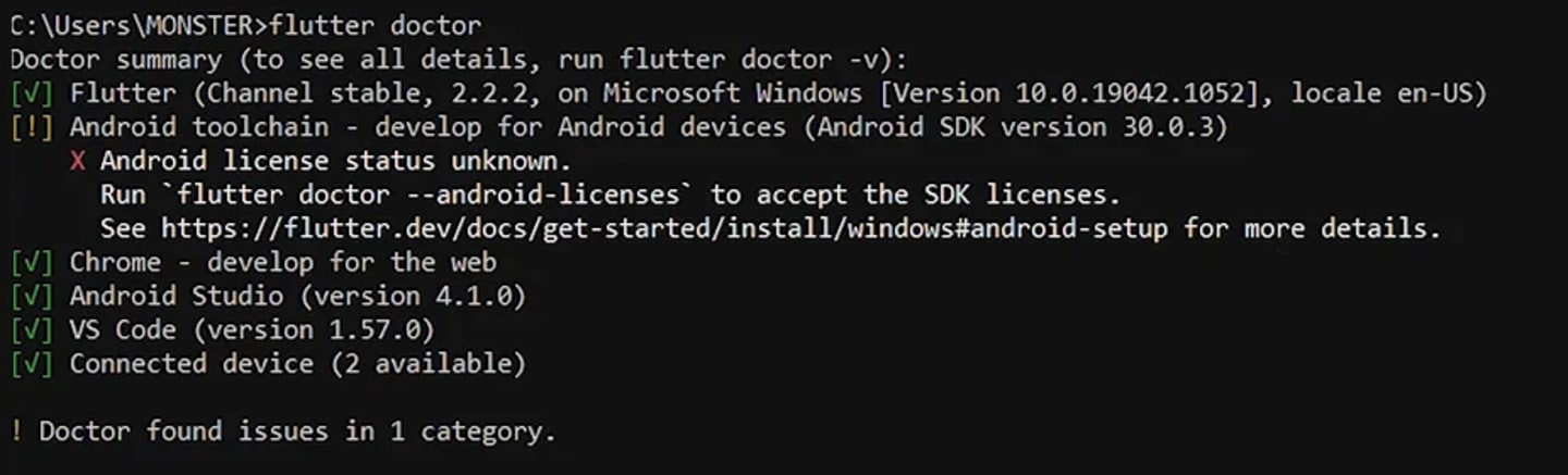 Flutter Nedir, Flutter Doctor Android License Status Unknown Sorun Çözümü