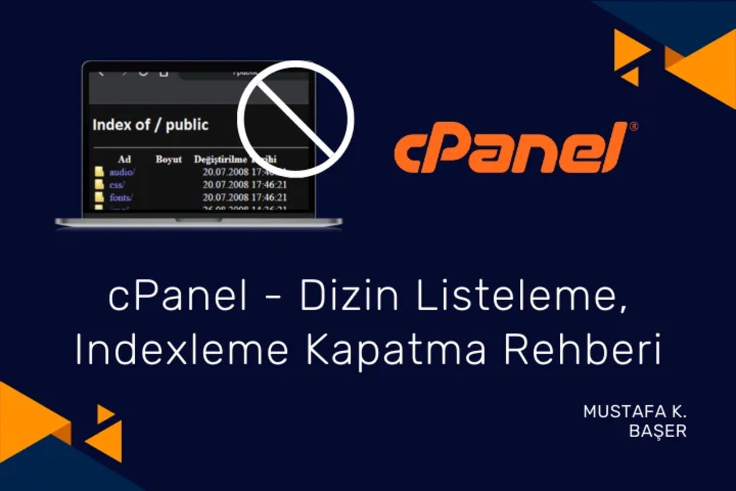 cPanel: Dizin Listeleme, Indexleme Kapatma Rehberi