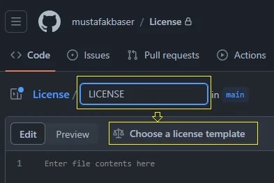 Github License, by Mustafa K. Başer