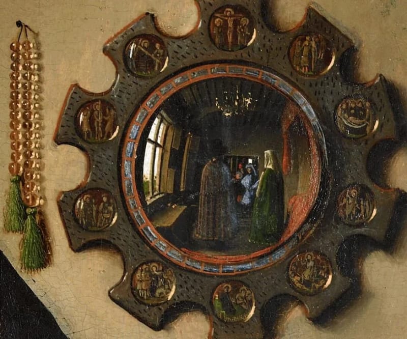 Jan Van Eyck, The Arnolfini Portrait, 1434. Image via Wikimedia Commons.