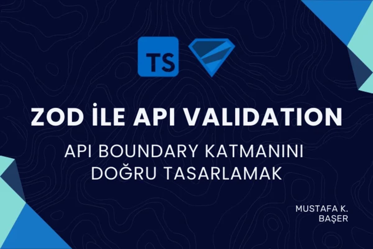 Zod ile API Validation: Boundary Katmanını Doğru Tasarlamak