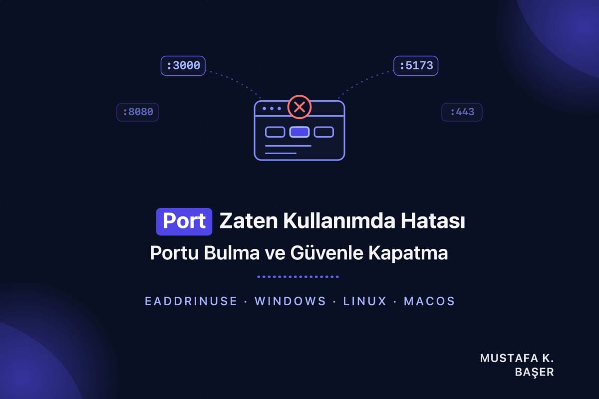 Port Zaten Kullanımda Hatası: Portu Bulma ve Güvenle Kapatma
