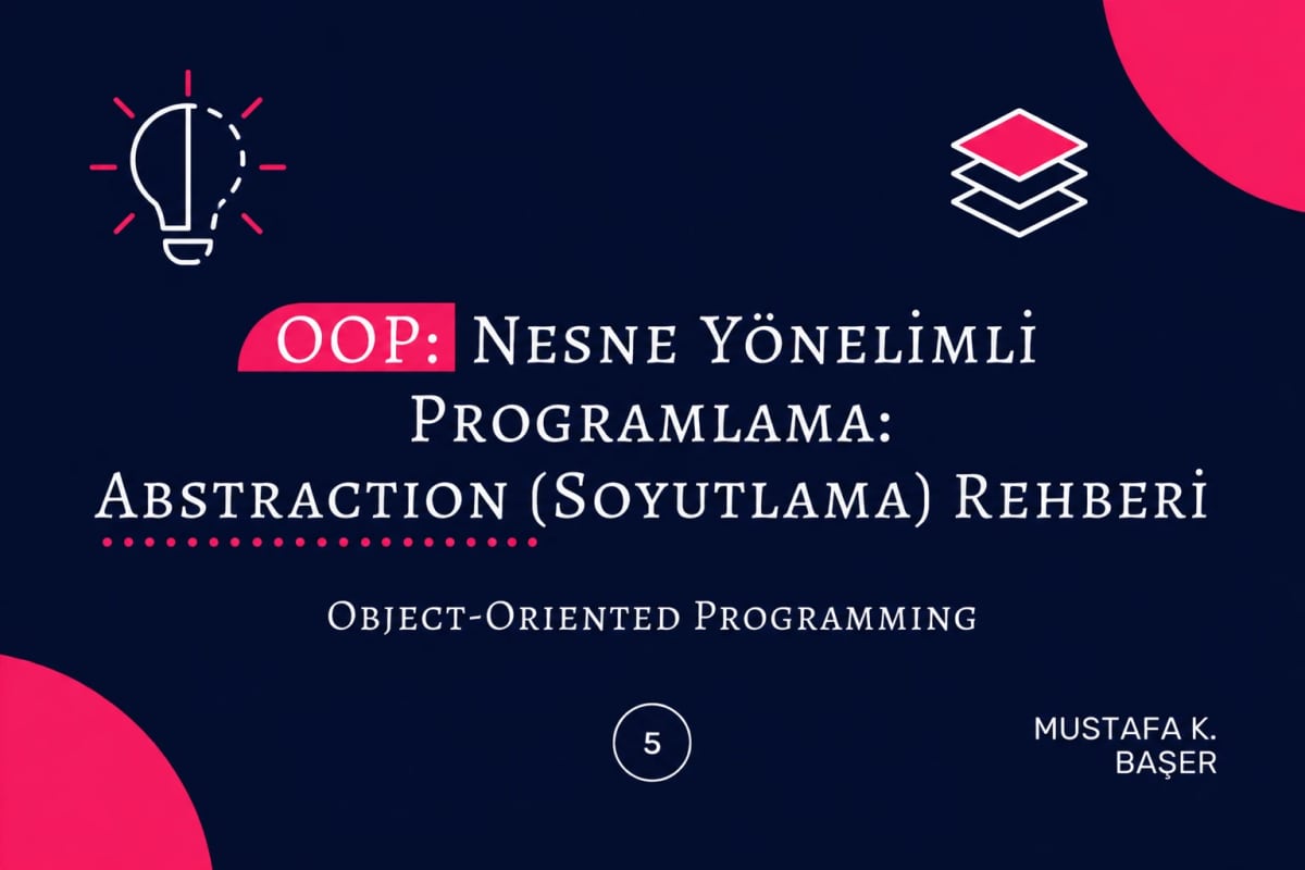 OOP: Nesne Yönelimli Programlama: Abstraction (Soyutlama) Rehberi