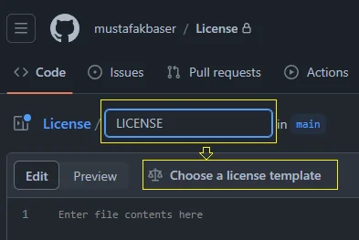 Github License, by Mustafa K. Başer