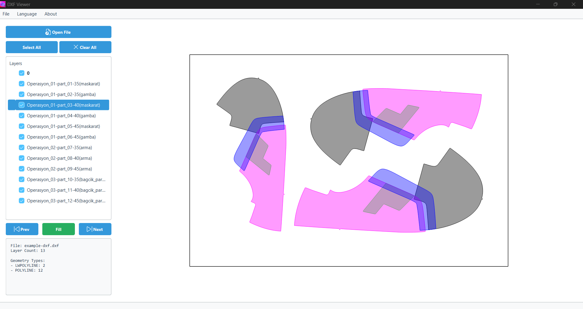 DXF Viewer