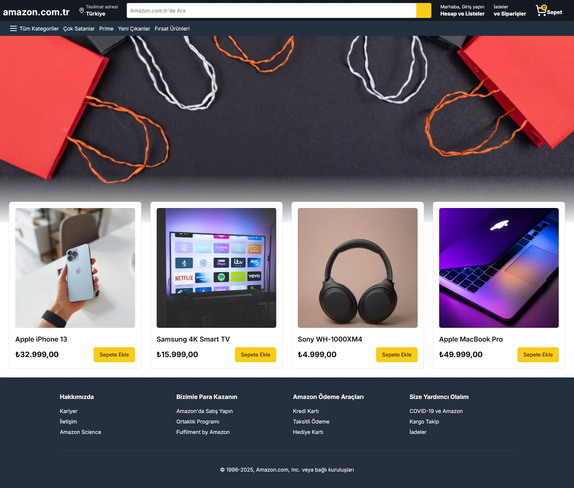 Amazon Clone — E-commerce Platform