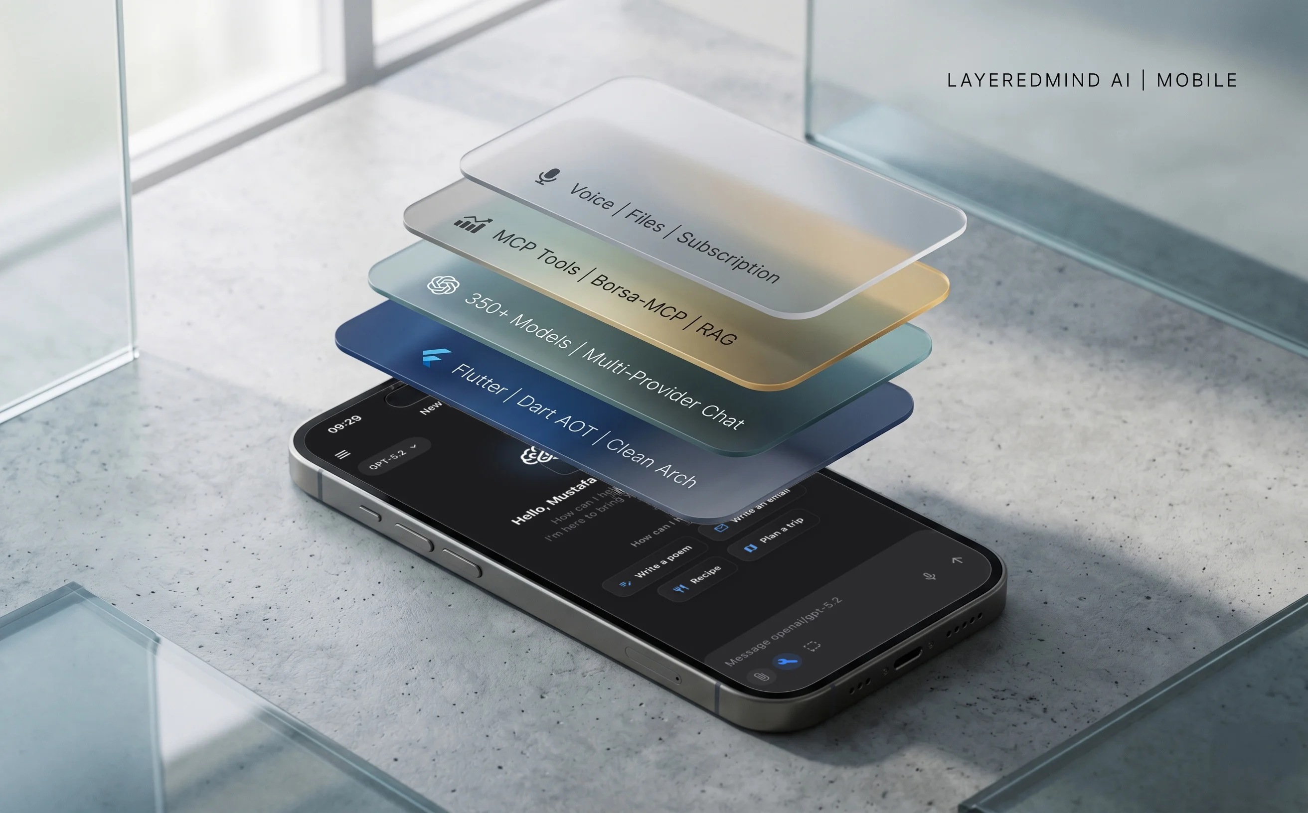 LayeredMindAI Mobile: Cross-Platform iOS and Android Companion for the LayeredMindAI Platform