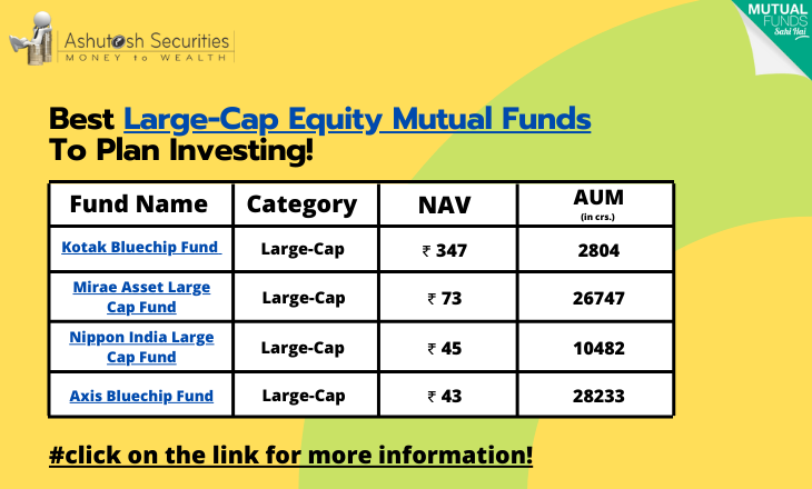 Best Large Cap Equity Mutual Funds To Plan Investing! 