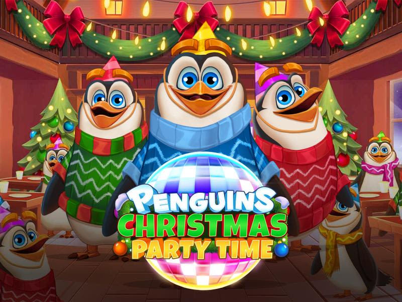 Penguins Christmas Party Time