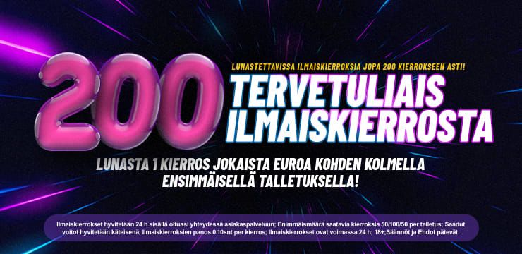 Lunasta 200 Tervetuliais Ilmaiskierrosta!