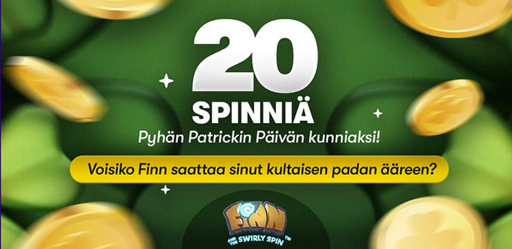 Teemme muista kasinoista kateudesta kalpeita Pyhän Patrickin Päivänä!