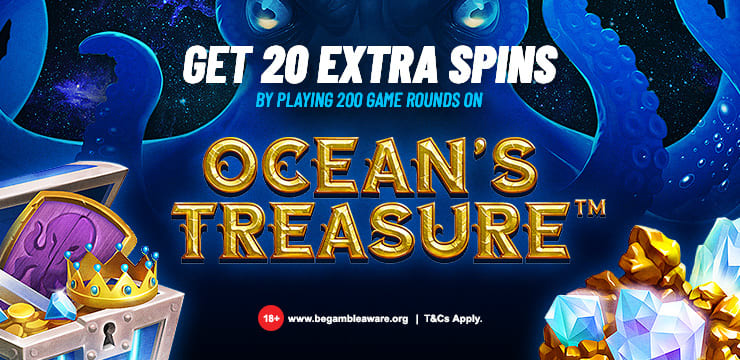 20 Spins on Ocean's Treasure