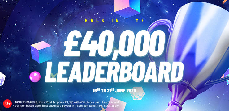 Back In Time £40,000 Leaderboard