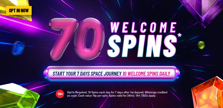 70 Welcome Spins