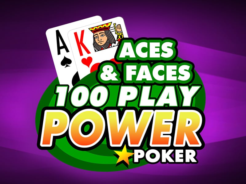 Aces and Faces - 100 Play Power Poker 