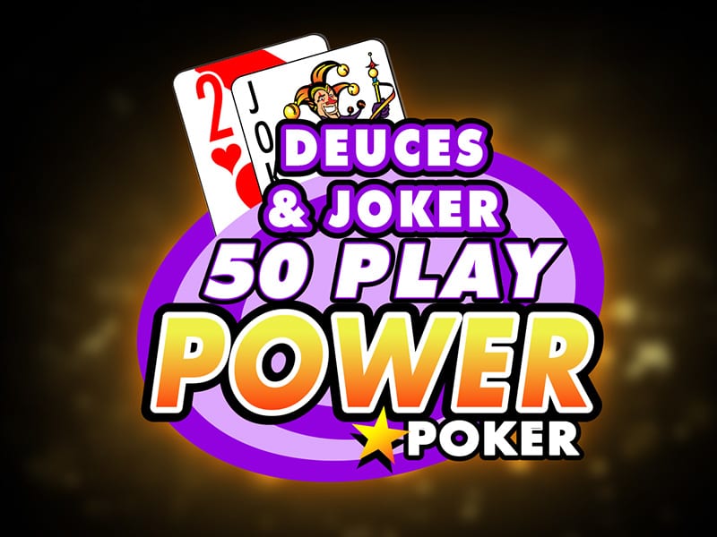 Deuces and Joker - 50 Play Power Poker 
