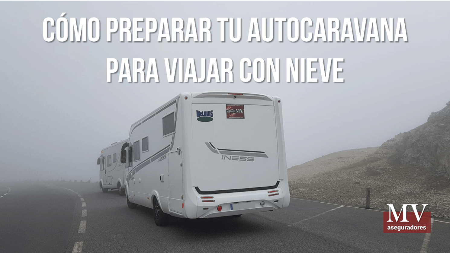 Como preparar una autocaravana para la nieve