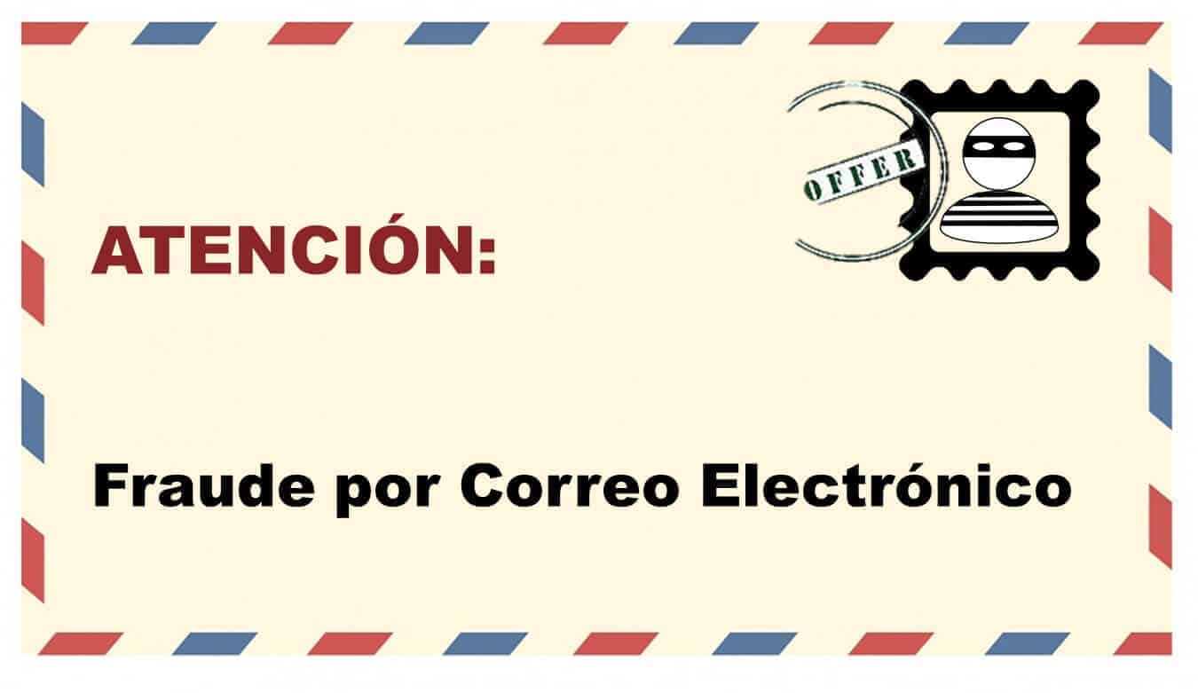 Correos electrónicos fraudulentos