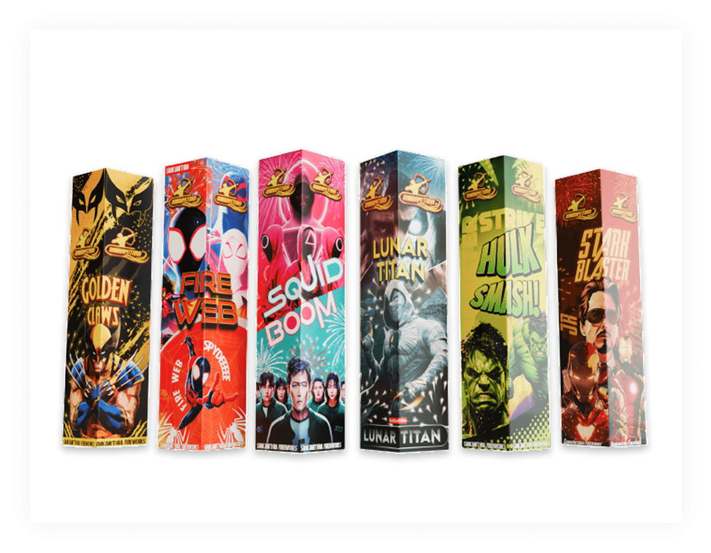 A row of Sankamithra sky shot cartons