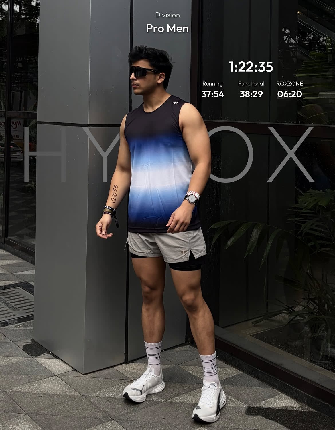 Dark Aura Vest, worn - side profile