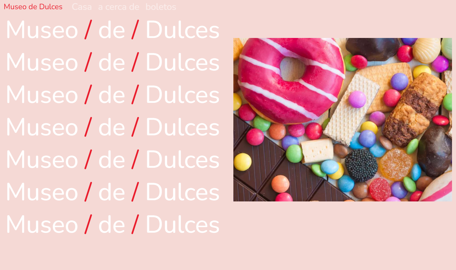CandyMuseum — Maquetación Web & UI