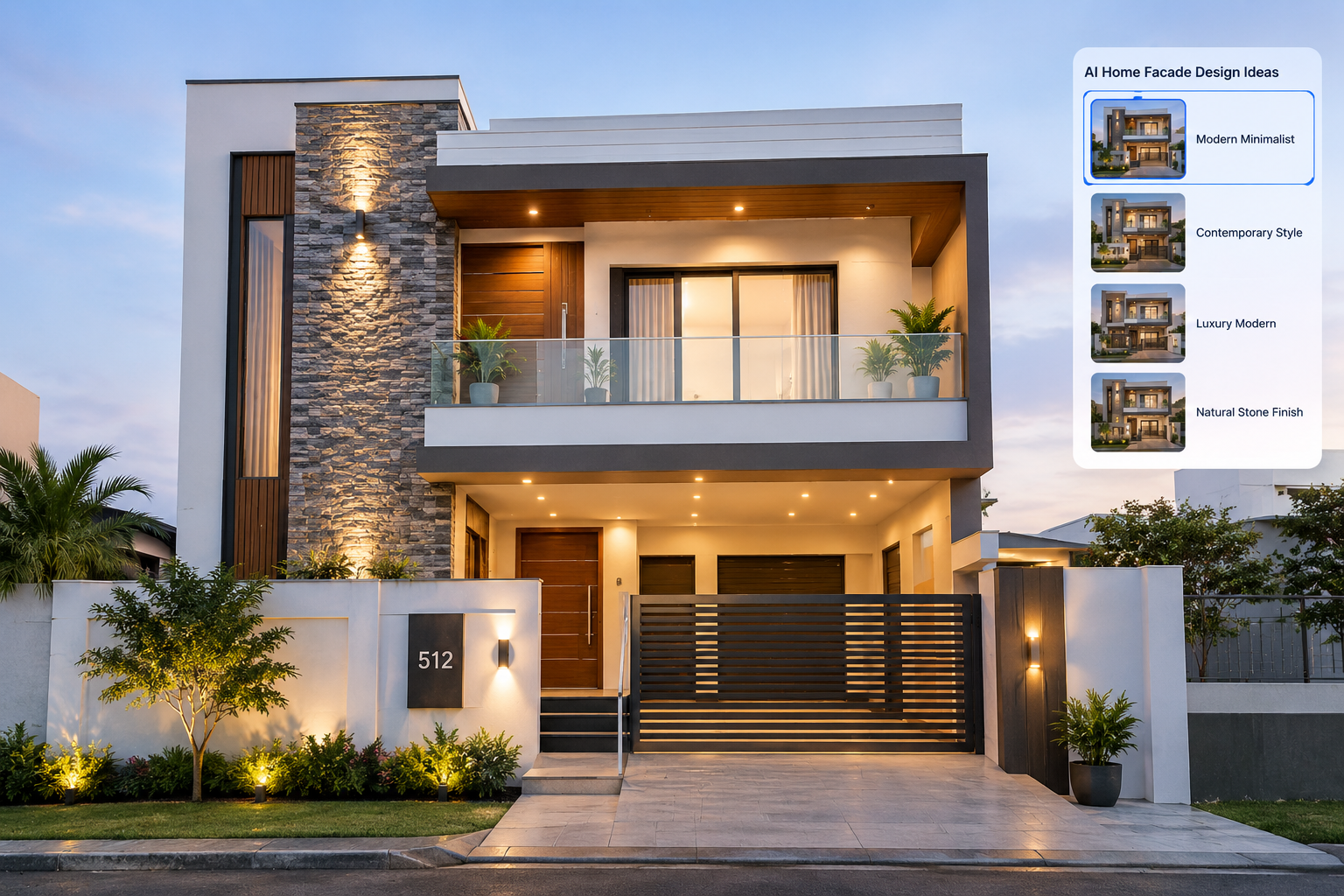 Modern Home Facade AI Design Ideas That Work in Real Life