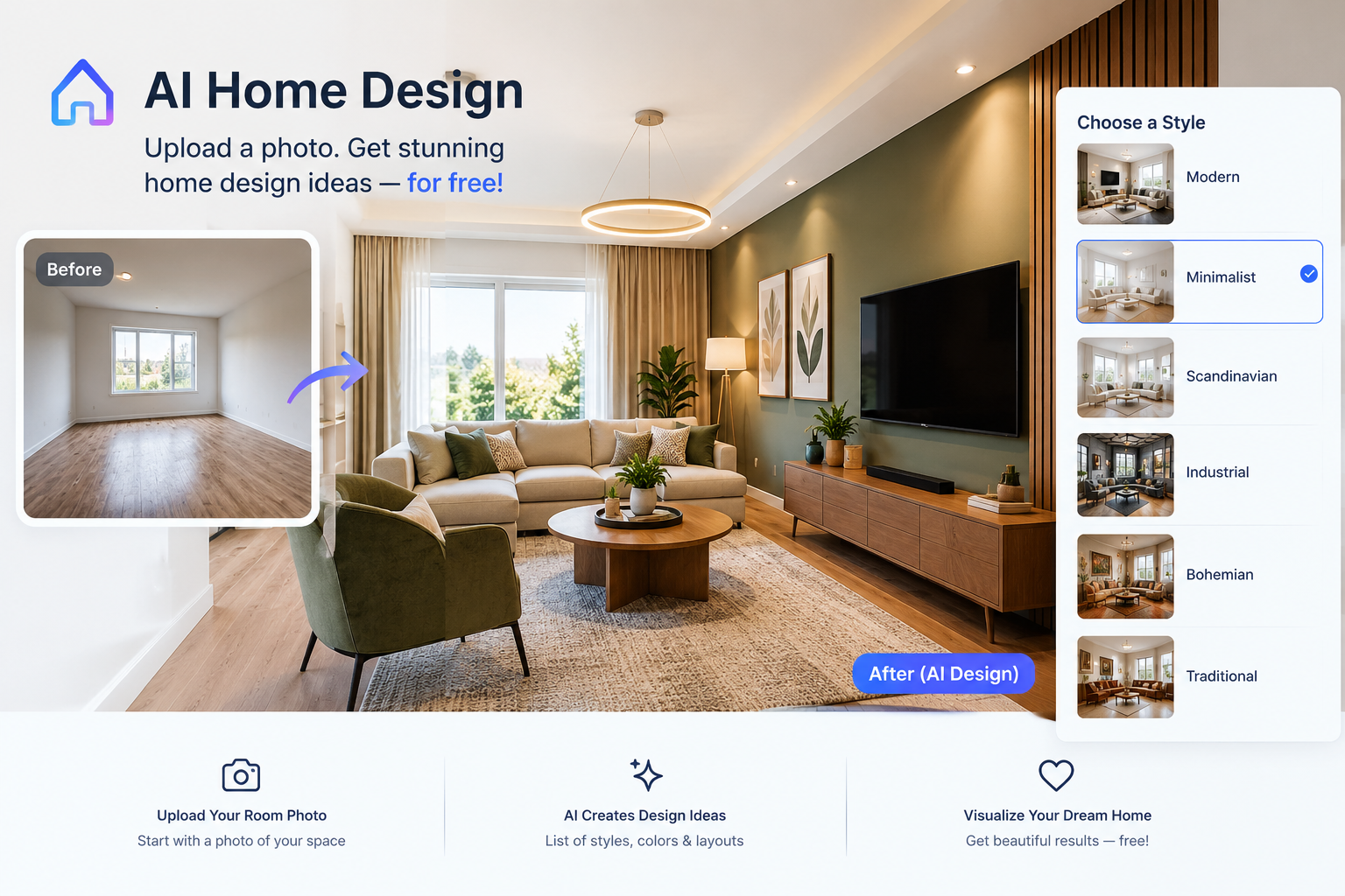 Free AI Home Design: Better Room Ideas Without Paying