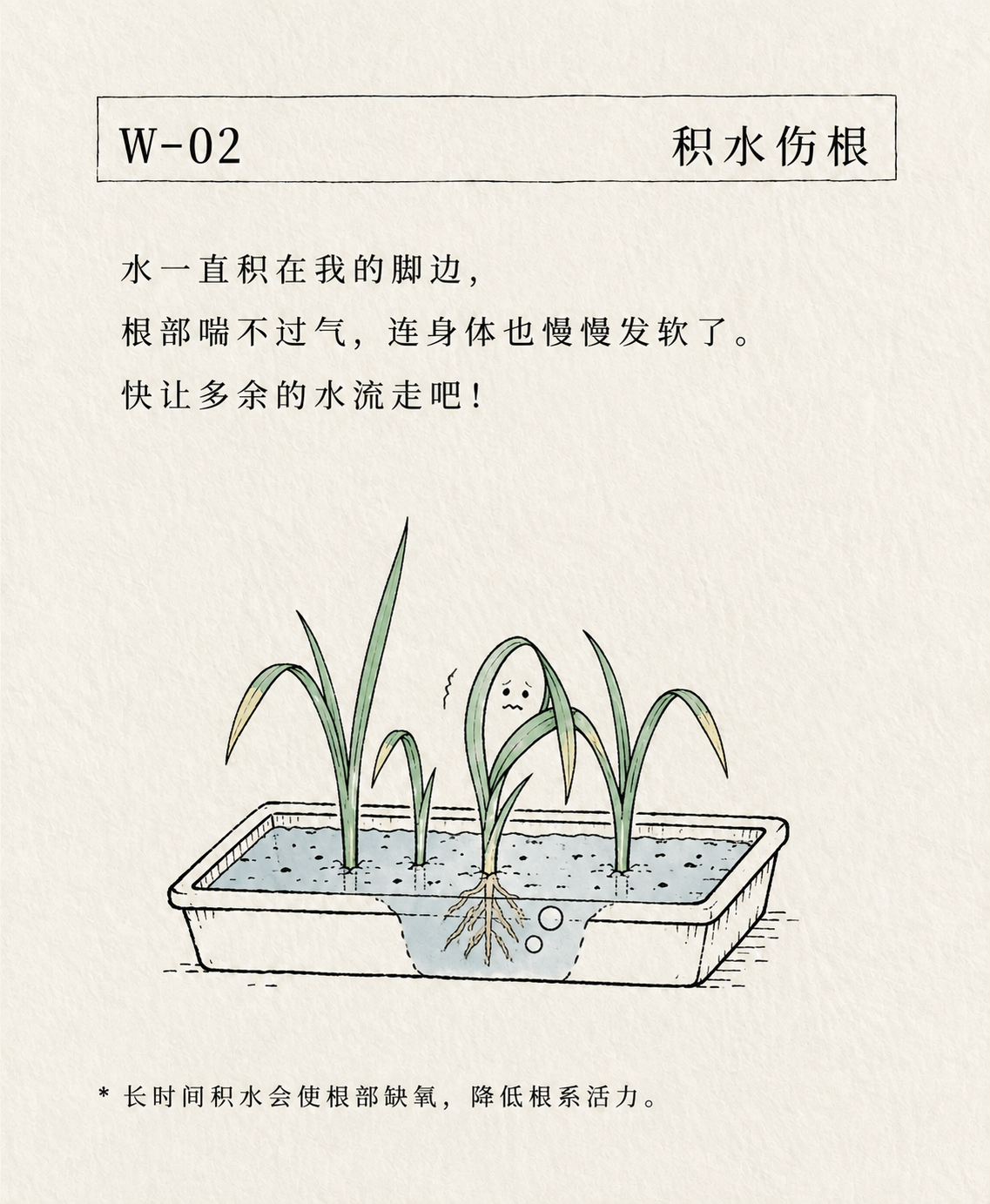 积水伤根卡片