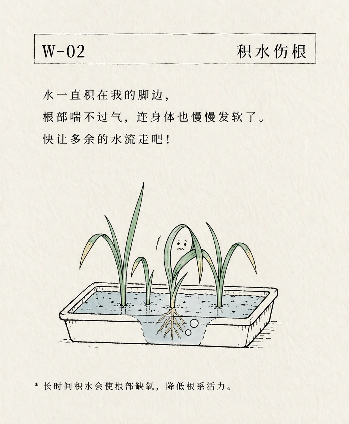 积水伤根卡片