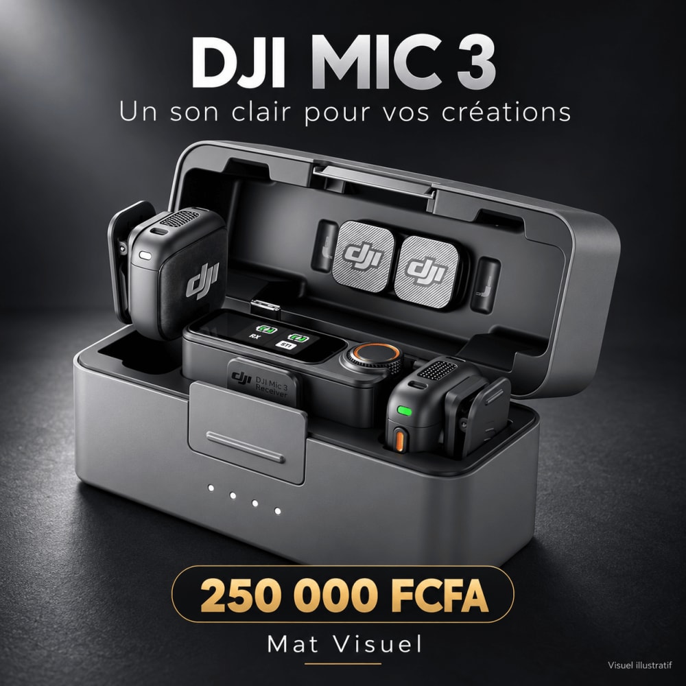 DJI Mic 3 — Microphone sans fil pour créateurs