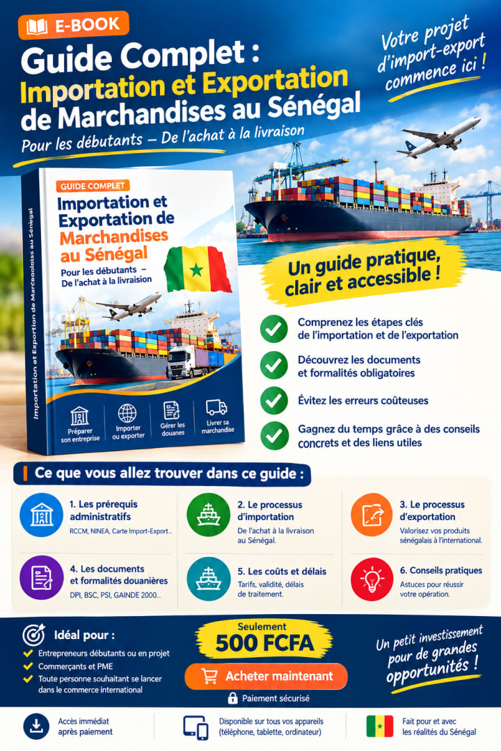 Guide Complet : Importation et Exportation de Marchandises au Sénégal
