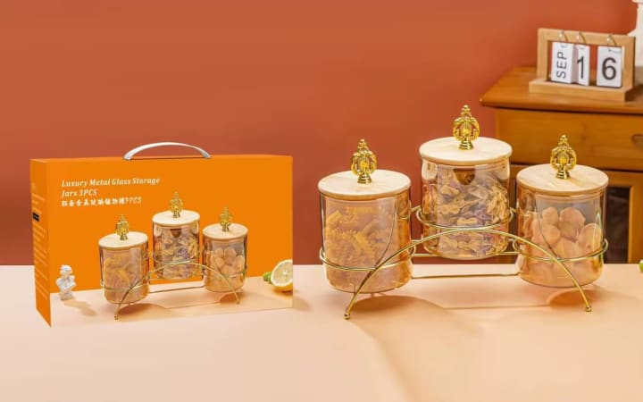 ensemble de trois pots