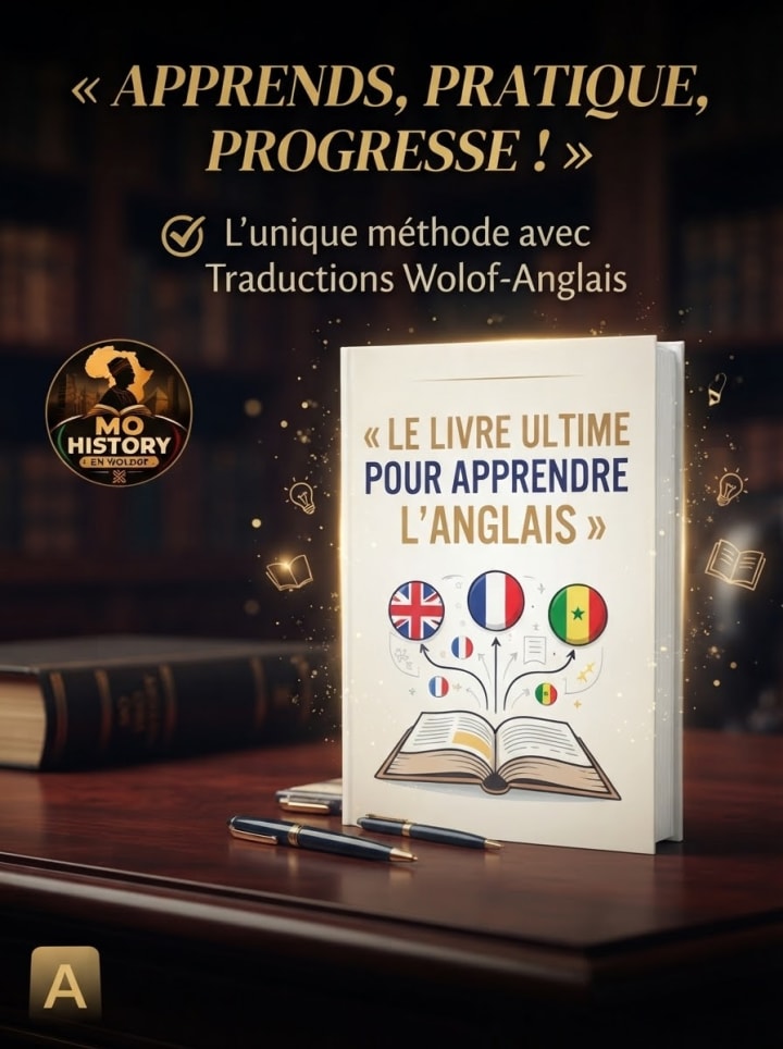 Le livre ultime pour apprendre l'anglais 🇬🇧 en wolof 🇸🇳 et en français 🇨🇵