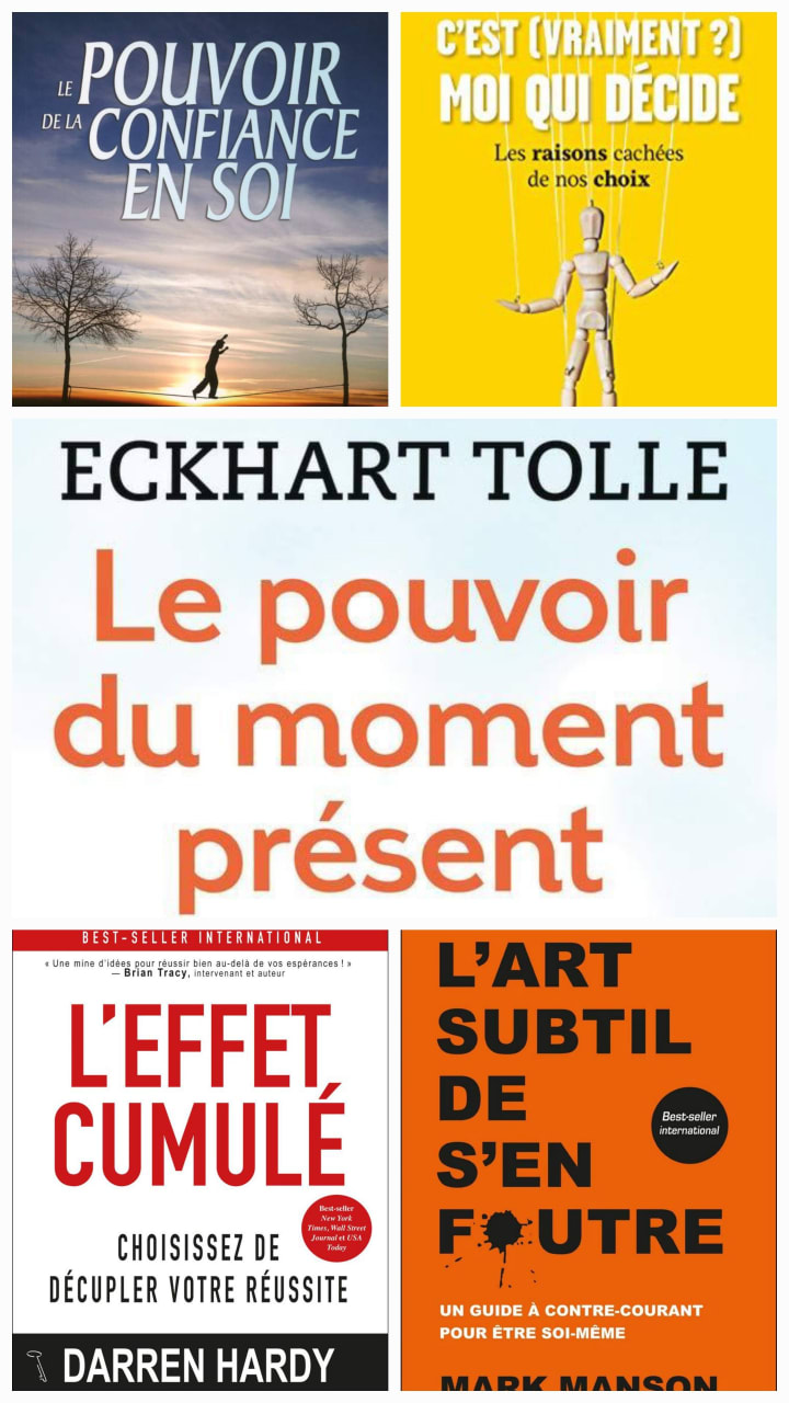 Lot de 5 Livres Incontournables en développement personnel