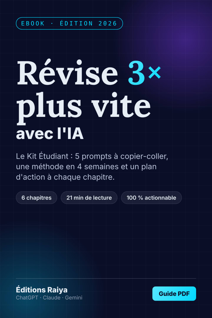 Réviser avec l'IA : le guide pour étudiants (prompts + méthode 4 semaines)