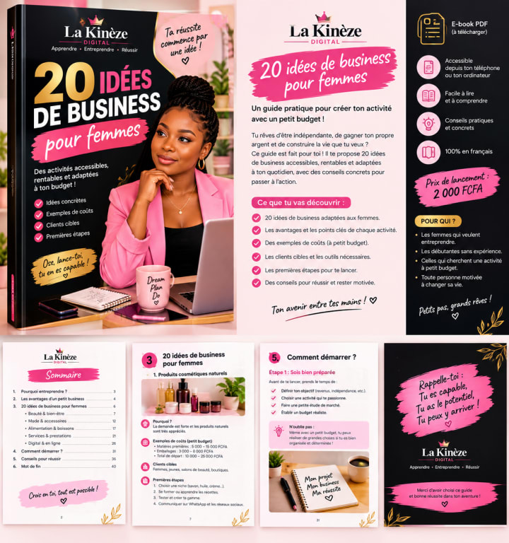 20 idées de business pour femmes