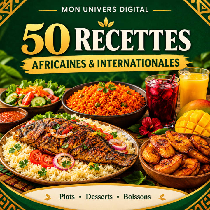 50 Recettes Africaines et Internationales : Les Délices de Mon Univers Digital